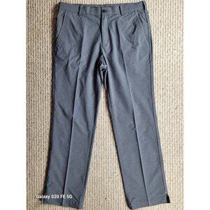 Nike Golf Dri-Fit Dress Pants Men Gray 35 x 32 Nylon Polyester Spandex Excellent